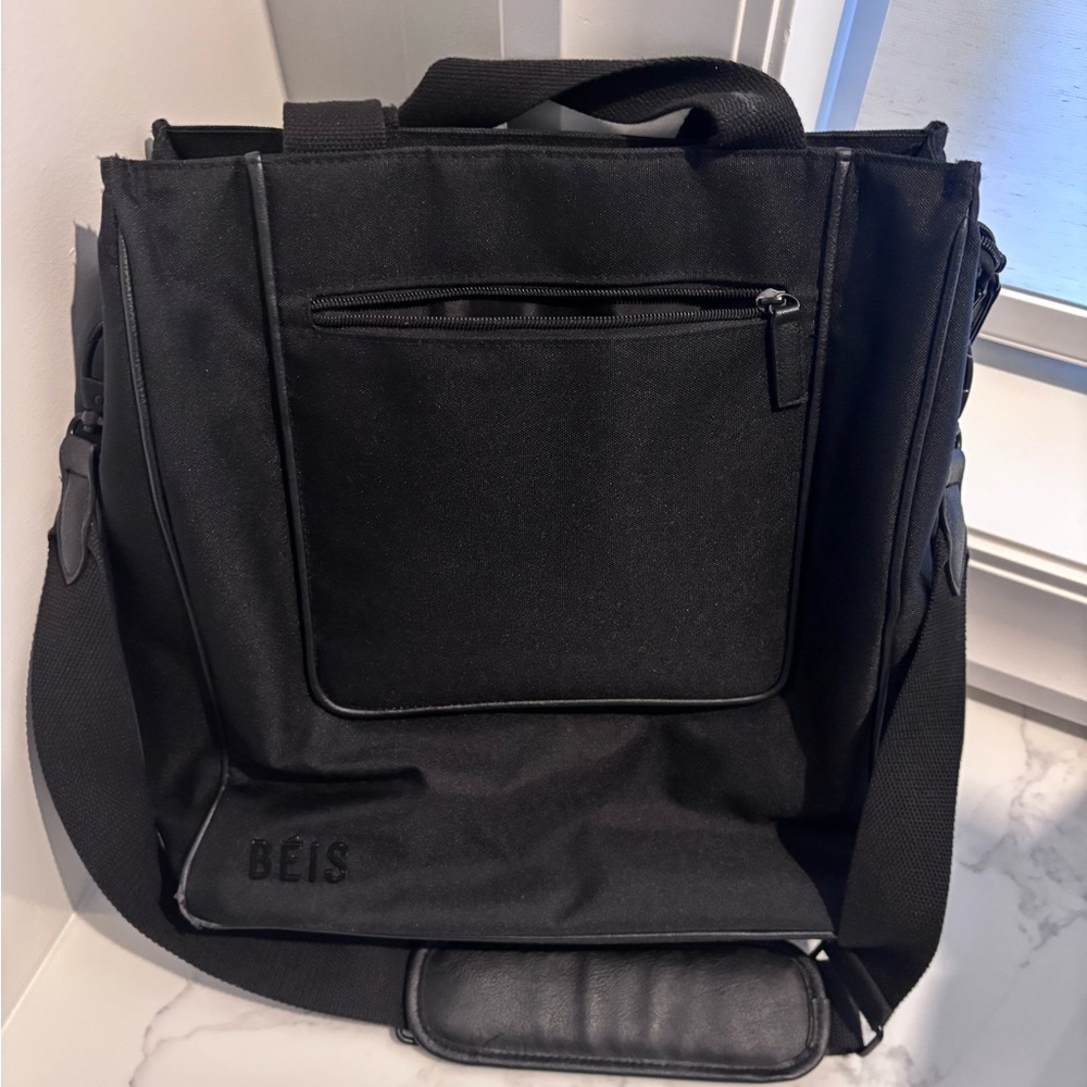 BEIS Black Laptop Tote Bag
